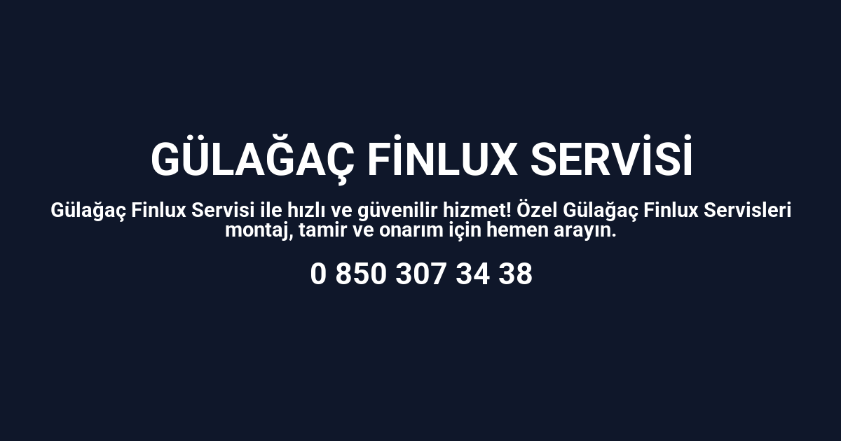 Gülağaç Finlux Servisi
